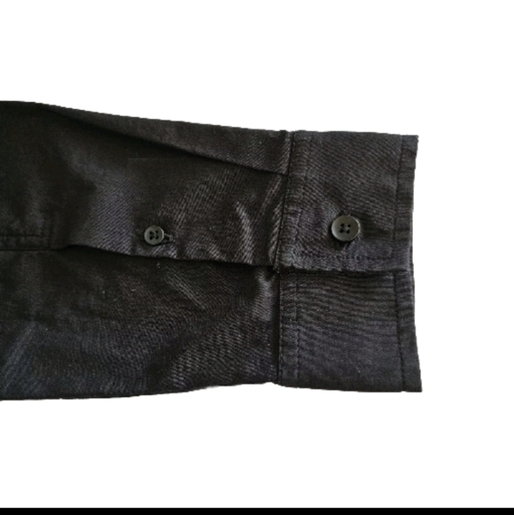 Lululemon Commission Hidden Button Pocket Longsleeve Black Men's Shirt Medium - Picture 8 of 9